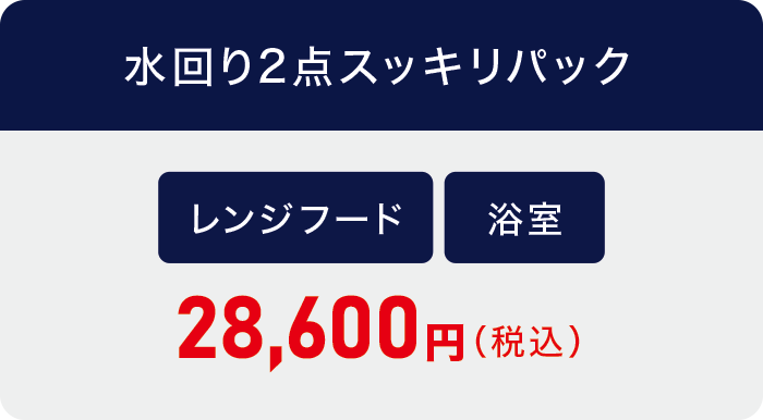 水回り2点スッキリパック 水回り2点スッキリパック